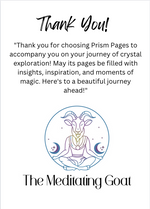 Crystal Journal Template | Prism Pages | The Meditating Goat